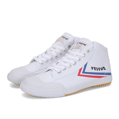 FE LO 1920/WHITE CANVAS W/ BLIE/RED LOGO &amp; RUBBER TOE/FU100115
